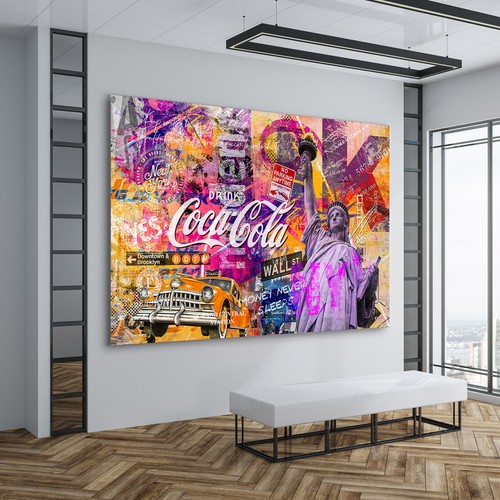 Quadro vetro acrilico new york - vetro,