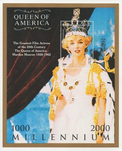 Foglio francobolli marilyn - francobolli,